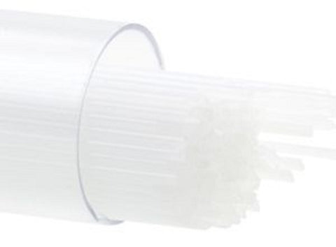 BU031307- Bullseye .5MM Dense White Opal Stringers - 90 COE