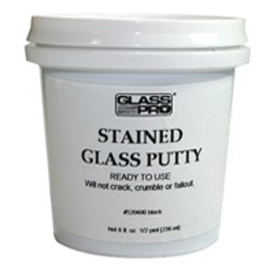 Glass Pro Stained Putty 1 Gallon Black