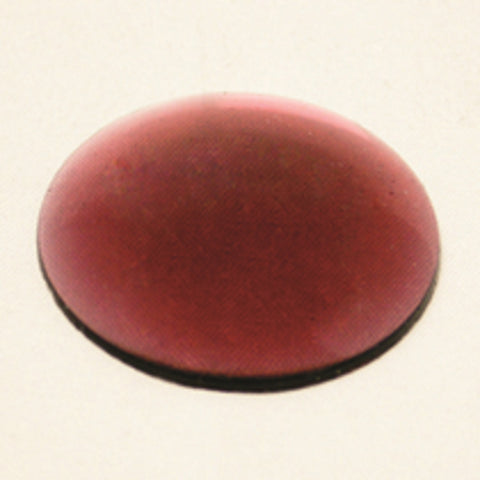 35mm (1.40 Inch) Round Pink Smooth Glass Jewel Flat Back