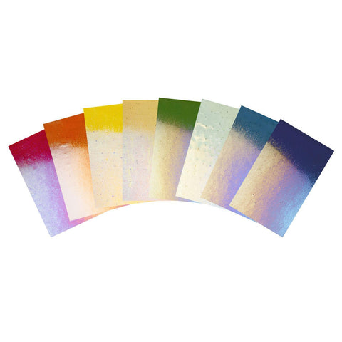 Bullseye Thin Iridescent Jewel Tones Glass Pack - 90 COE 5353
