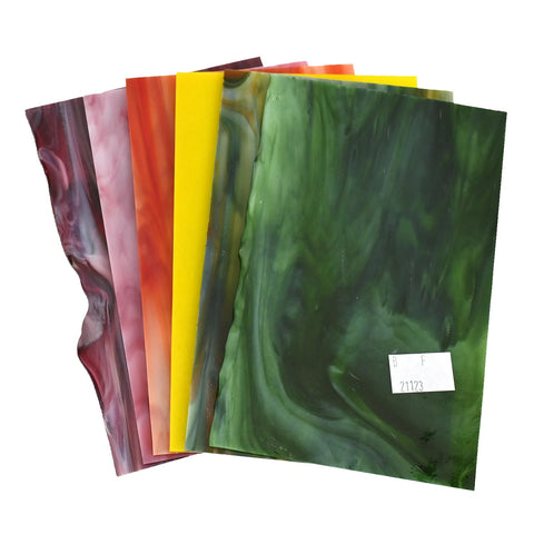 Bullseye Garden Flowers Glass Pack - 90 Coe 5379