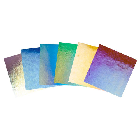 Bullseye Thin Iridescent Jewelers Glass Pack - 90 Coe 8134