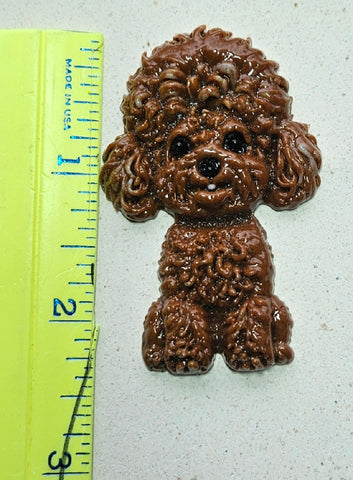 COE 96 Fusible Glass 2.40 Inch Inch Pet Dog (Poodle ?) for your Fused Glass Projects