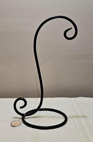 Lantern /Ornament Black Wrought Iron Hanger Stand 16 Inch