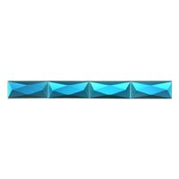 Stained Glass Jewels - 9x82mm Bar Faceted - Turquoise