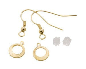 French Wire 14k Gold Plated Earrings - 5 Pack