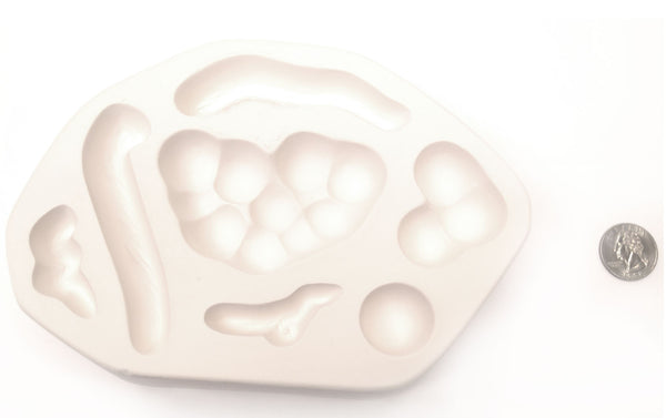 LF117 - Grape and Vines Texture Mold for Glass Casting Frit