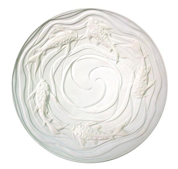 DT29 Koi Waves Texture Frit Casting Kiln Glass Fusing Mold