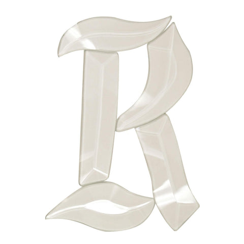Letter R - Glass Alphabet Bevel Clusters