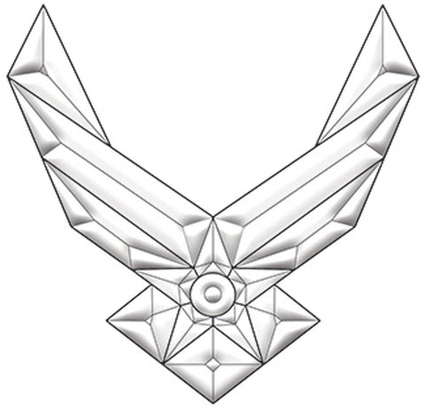 United States Airforce Emblem Bevel Cluster EC283