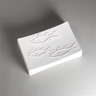 GM217 FISH TEXTURE SOAP DISH Mold