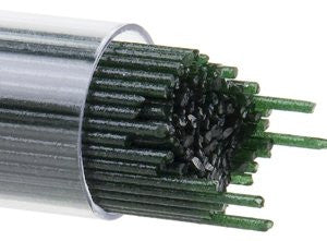 1mm Bullseye Stringers Coe90 Aventurine Green 1mm 100-150 Each