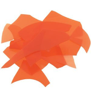 Bullseye Glass Confetti - Orange Opal - Fusible 90 COE