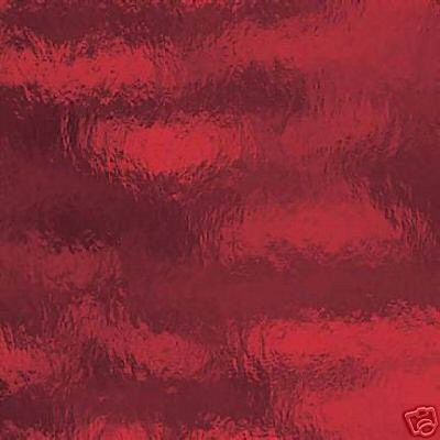 151RR Cherry Red Rough Rolled Textured Stained Glass 12 x 12