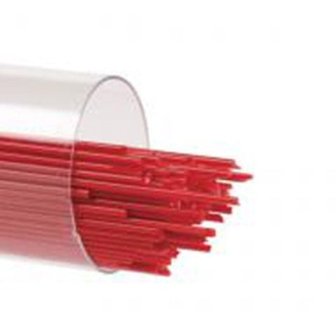 Fusing Glass Supplies Bullseye Stringers COE 90 Red Opal Approx 350 -.5 (1/2) Mm