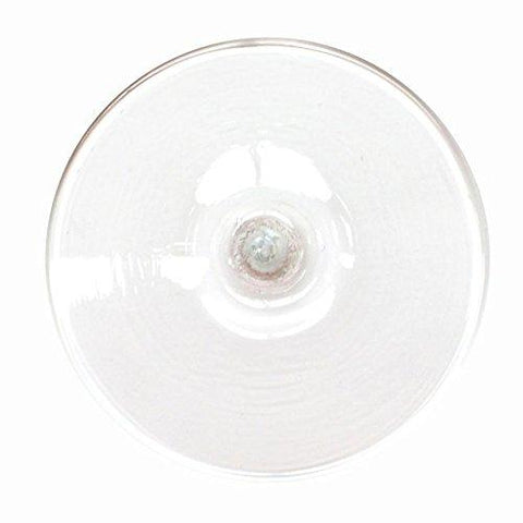 4 inch clear glass rondel