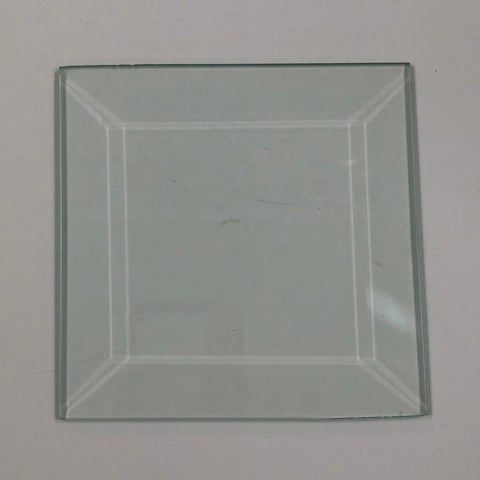 4 Inch Clear Square Glass Bevels