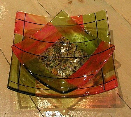 GM08 Large Square Sushi Curved Dish Mold for Glass Slumping