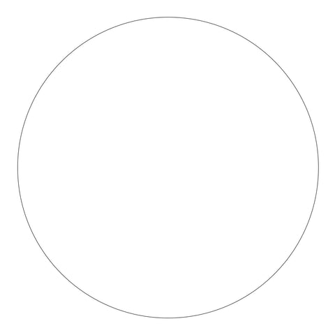 Wissmach White Fusible Glass Opal 11" Circle - 90 COE