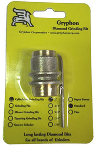 Gryphon 1 Inch Diamond Coated Mirror Grooved Grinder Bit