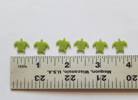 COE 96 Pre Fused Glass Mini Sea Turtles for Your Fused Glass Projects - Pack of 6