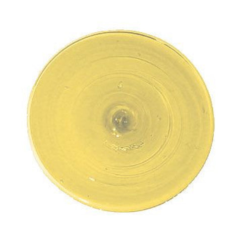 Light Amber Mouth Blown Glass Rondel 4 Inch 62666