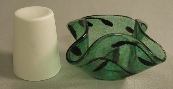 Short Floral Former for Kiln Work Vase or Candle Holder GM10