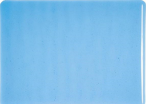 BU146.30F - Bullseye Steel Blue Solid Opal 5x8 Double Rolled - 90 COE