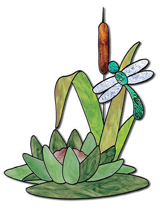 Free Stained Glass Patterns - Dragonfly's Delight by Terra Parma