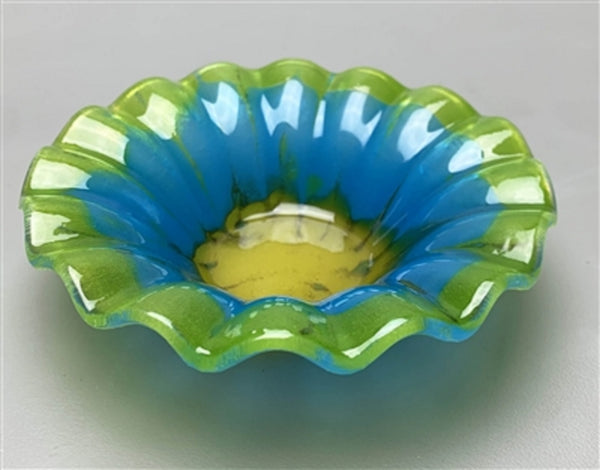 GM253 6 Inch Fluted Slump Mold for Glass