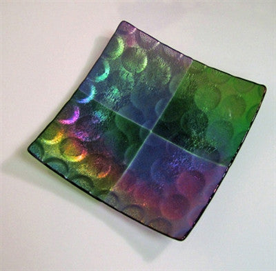 GX10 - 9 Inch Square Spot Texture Plate Mold for Glass Slumping
