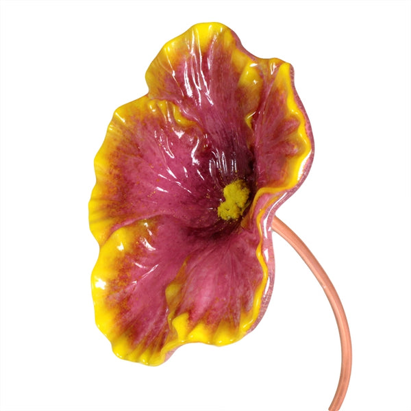 Hibiscus Flower Texture Fuser Mold for Glass Frit LF154