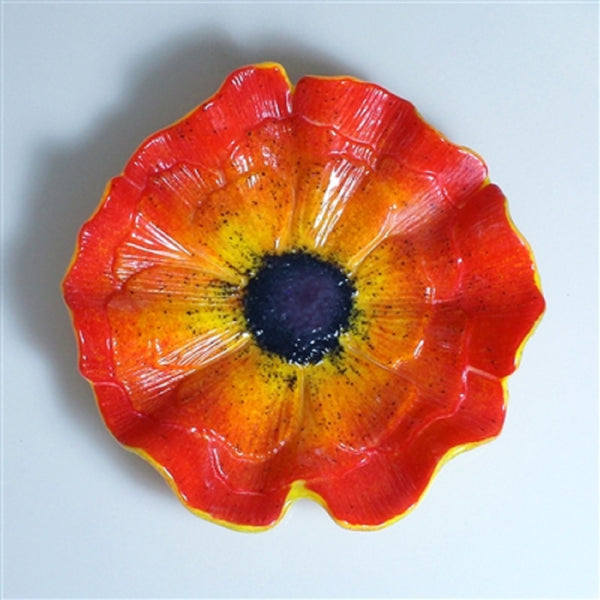 LF141 - Patty Gray Poppy Texture for Glass Frit Mold for Glass Casting Slumping