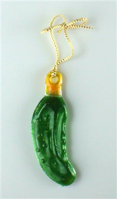 LF163 - Christmas Pickle Ornament - Fusible Glass Frit Casting Mold - scoop not included