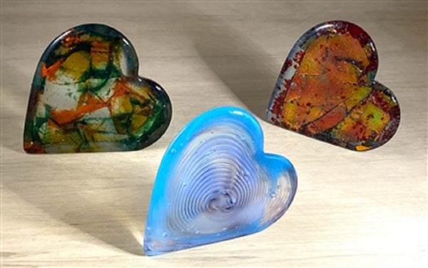 LF226 - Heart Vertical Paperweight Mold