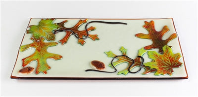 LF162 Leaves and Acorns Texture for Glass Frit Mold for Glass Casting