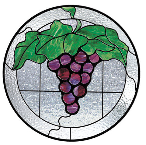 Free Stained Glass Patterns - Grape Circle Pattern by Carolyn Kyle & Laura Tayne
