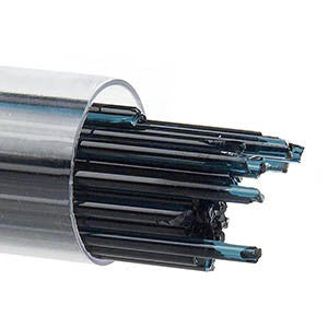 BU110807-1MM Stringers Aquamarine Blue Transparent COE 90