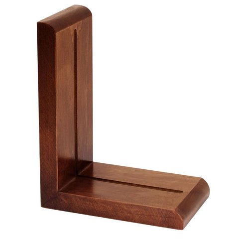 Cherry Wood Finish Bookends for Your Glass Project (1 pair)