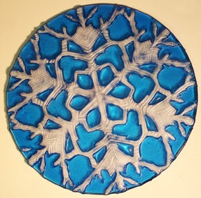 DT28 Snowflake Texture for Tile Mold for Glass Slumping 11 Inch Diameter