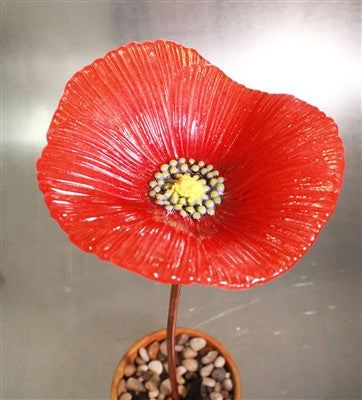 LF110 - Poppy Frit Texture Tile Mold for Glass Fusing Slumping
