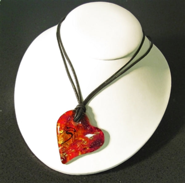 LF62 - Small Heart Holey Cab Mold for Glass Jewelry Pendant