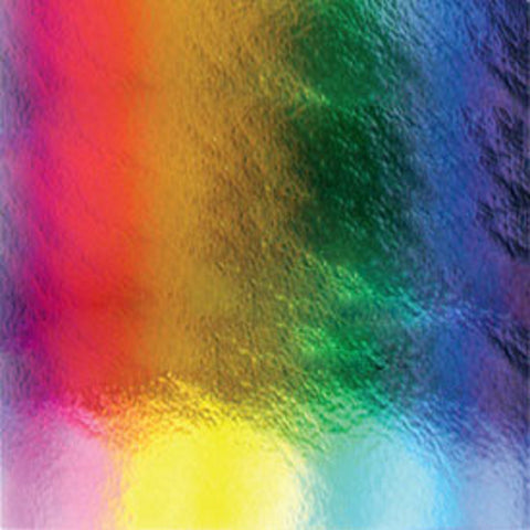 Dichroic Rainbow of Colors on Clear Thin Glass - 96 Coe