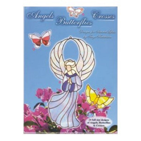 Angels, Butterflies and Crosses Stained Glass Pattern Book