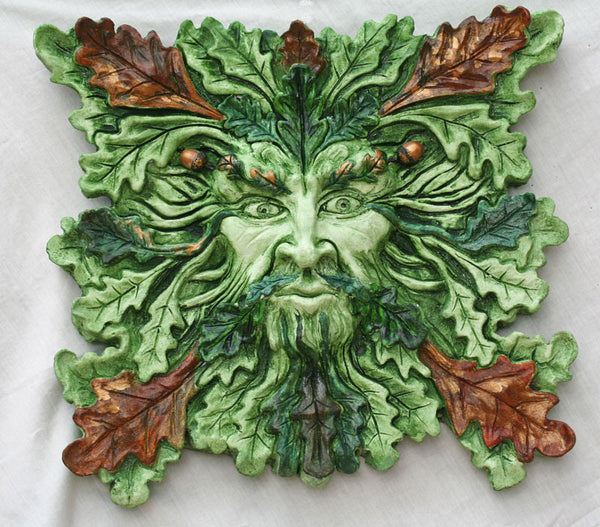 GX12 - Small Greenman Texture Mold for Glass
