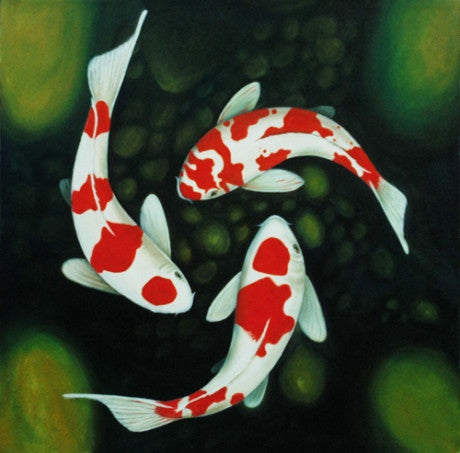 DT29 Koi Waves Texture Frit Casting Kiln Glass Fusing Mold