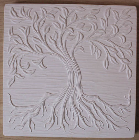 12 X 12 Inch Tree of Life Texture Tile Mold for Glass Slumping - DT18