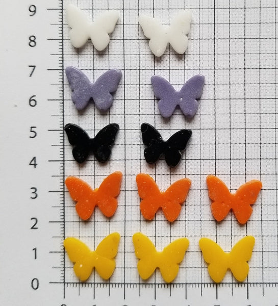 COE 96 Pre Fused Glass Miniature Butterflies for Your Fused Glass Projects - Pack of 12
