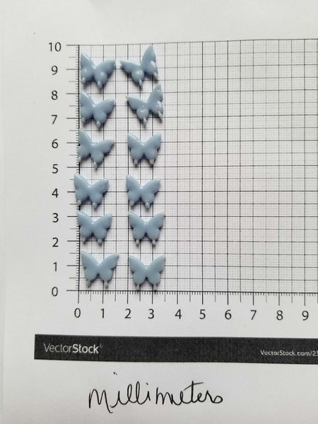 COE 96 Pre Fused Glass Miniature Butterflies for Your Fused Glass Projects - Pack of 12