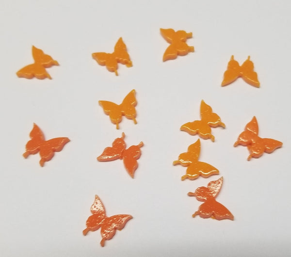 COE 96 Pre Fused Glass Miniature Butterflies for Your Fused Glass Projects - Pack of 12